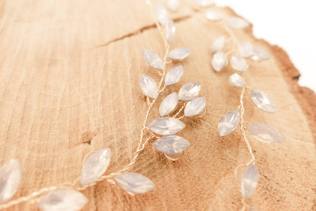 Headpiece Gold mit süßen Steinchen – Bild 3