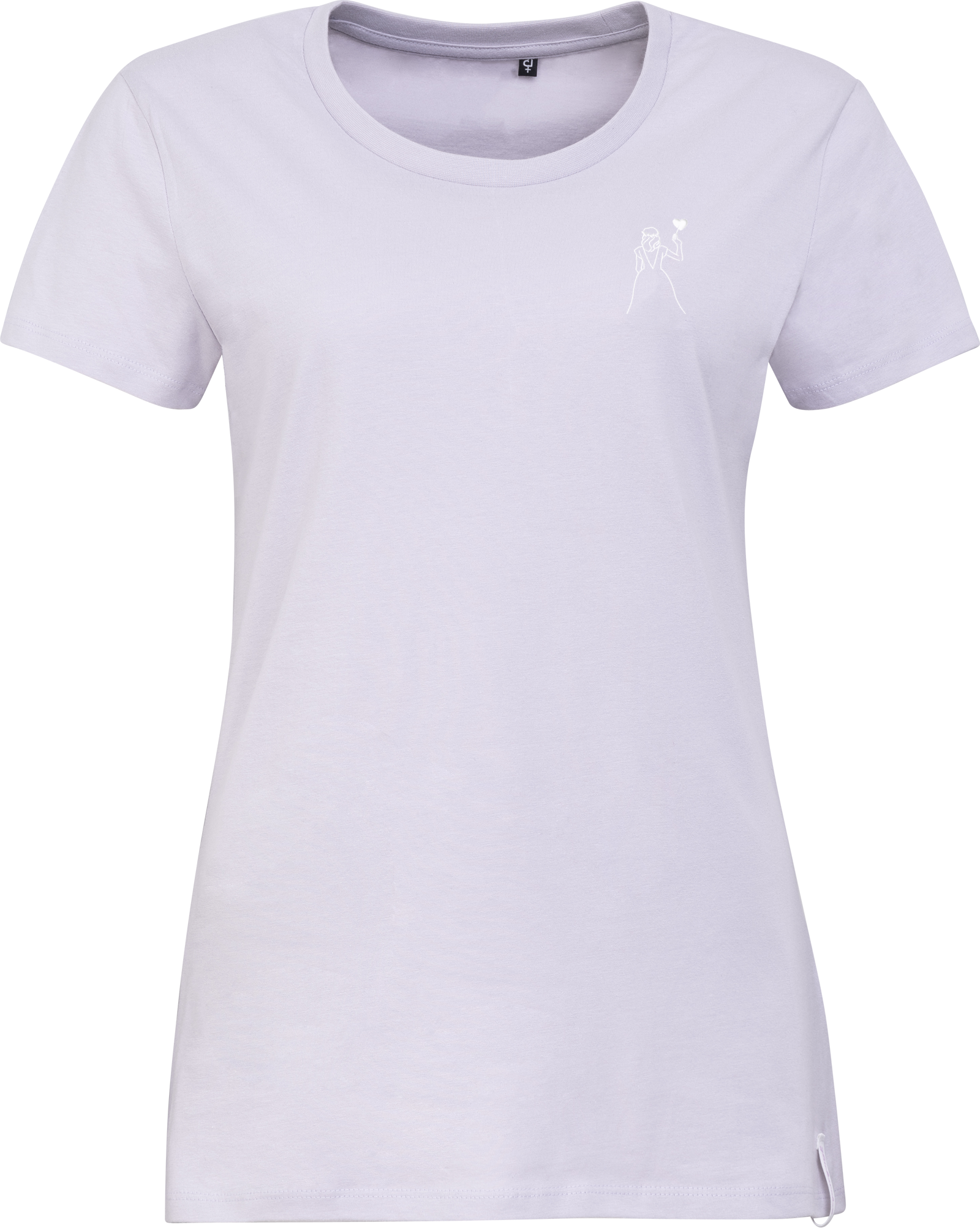 T-Shirt Sarah - Motiv Fee - Farbe Dusty Purple aus 100 {5d1a129028b4ceec095b245af42ac8bbb2c9f9ab97ae0a67118505214091ed22} Bio-Baumwolle – Bild 3