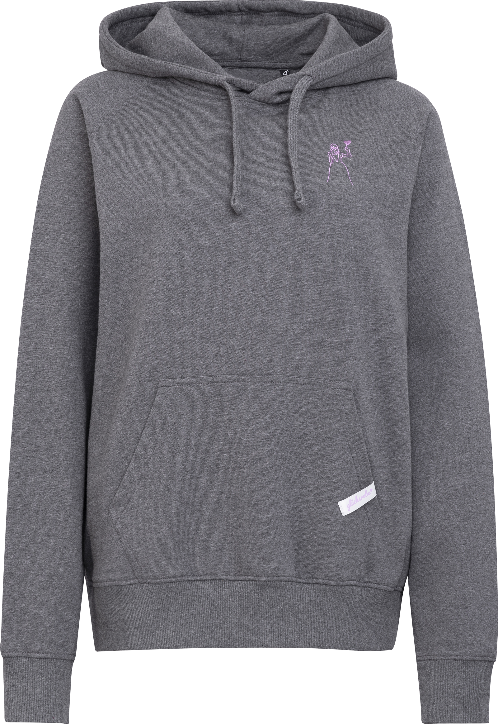 Hoodie Anna - Motiv Fee - Farbe Dark Heather aus 100 {5d1a129028b4ceec095b245af42ac8bbb2c9f9ab97ae0a67118505214091ed22} Bio-Baumwolle – Bild 3