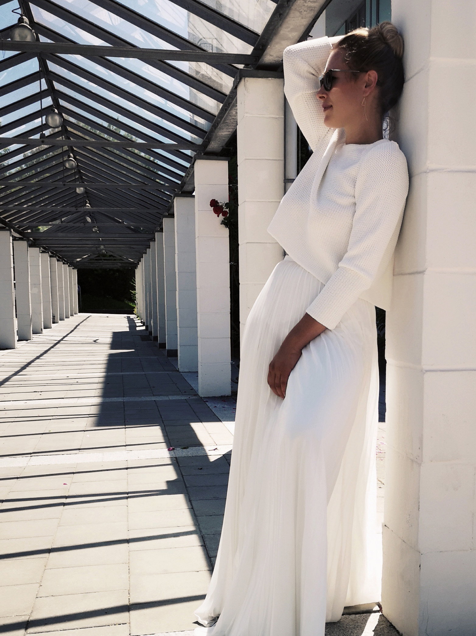 #be joy | Braut-Strickjacke in ivory mit Schleife – Bild 4