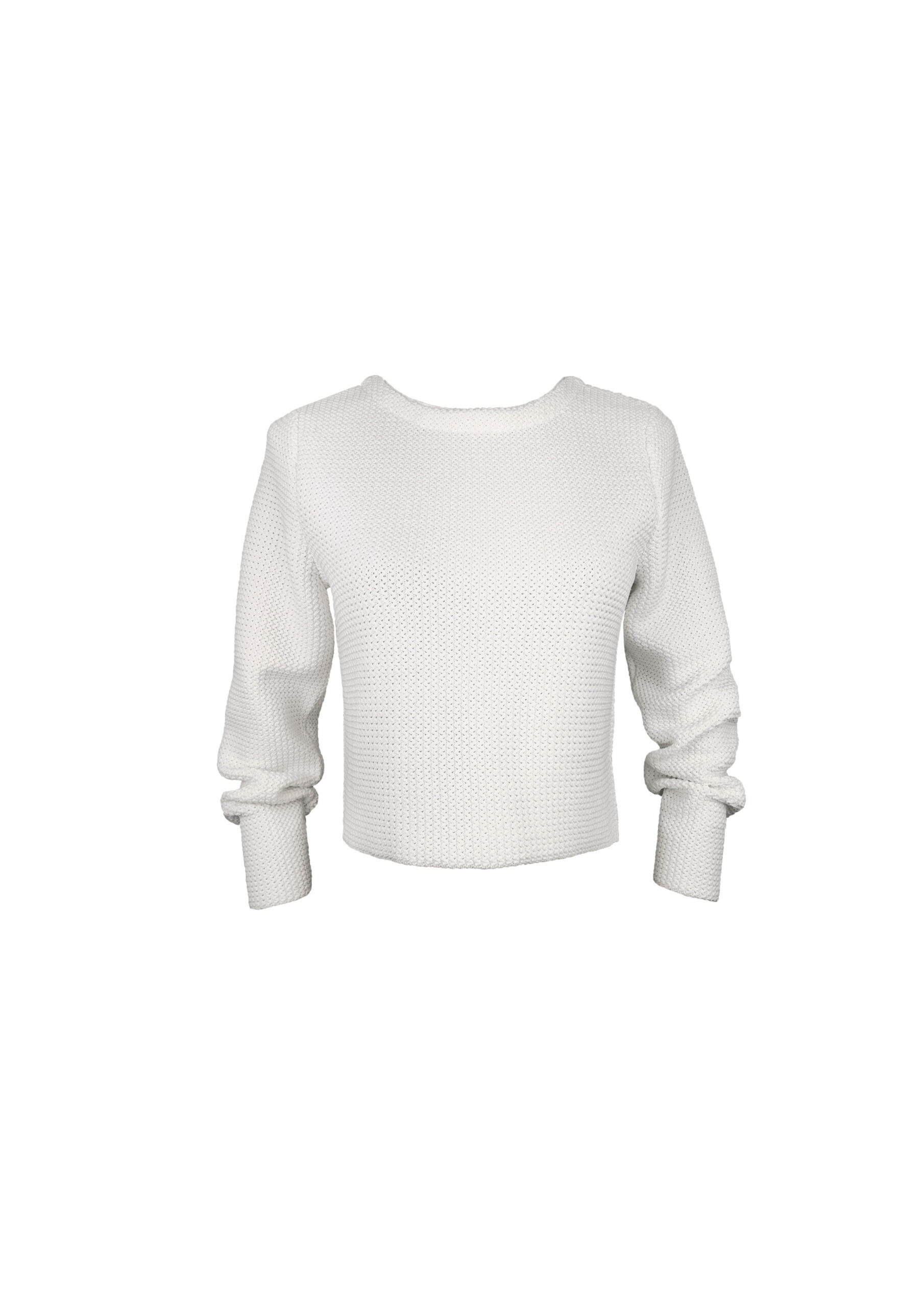 #be joy | Braut-Strickjacke in ivory mit Schleife – Bild 3