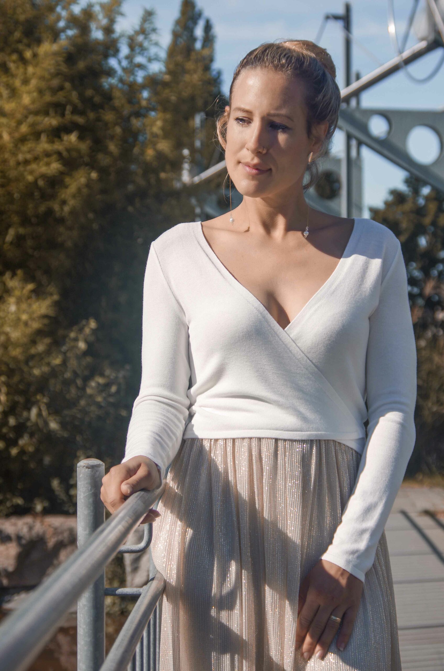 #be pretty | Braut-Wickeljacke in ivory – Bild 3